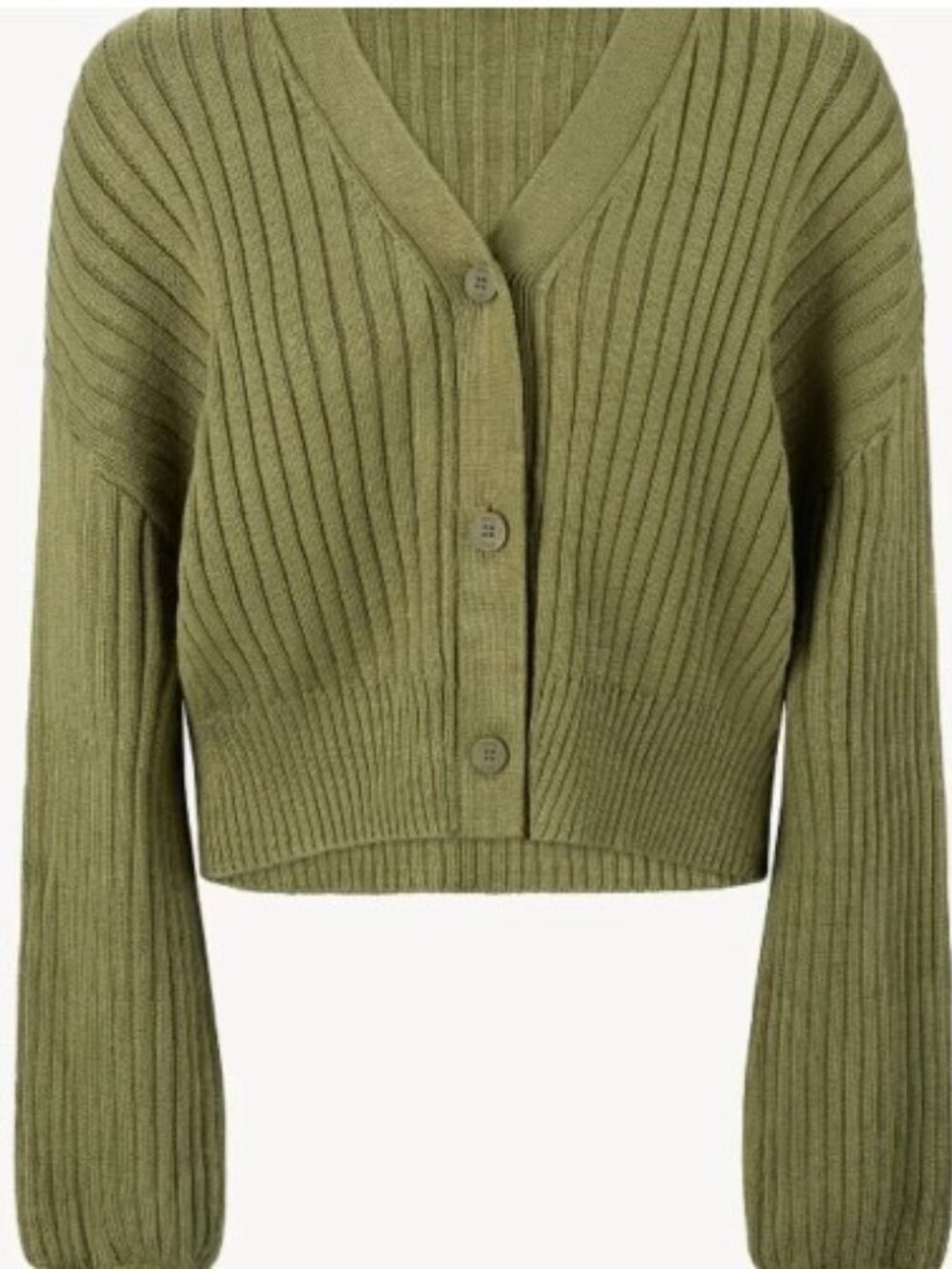 Staud Eloise Ribbed Knit Cardigan